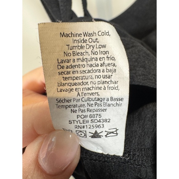 Beyond Yoga Long Line Racerback Tank Gray Grey Sports Bra Womens X-Large Soft - Picture 7 of 8